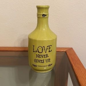 Love Never Gives Up Vase